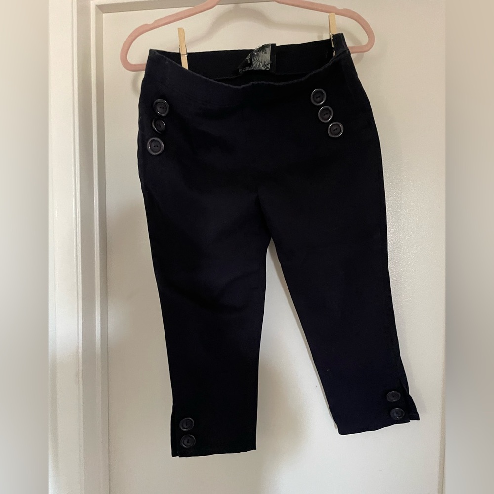 Collectif size 30 sailor inspired vintage/retro capris